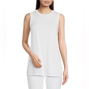 Eileen Fisher Tencel Jersey crew neck long shell size M‎